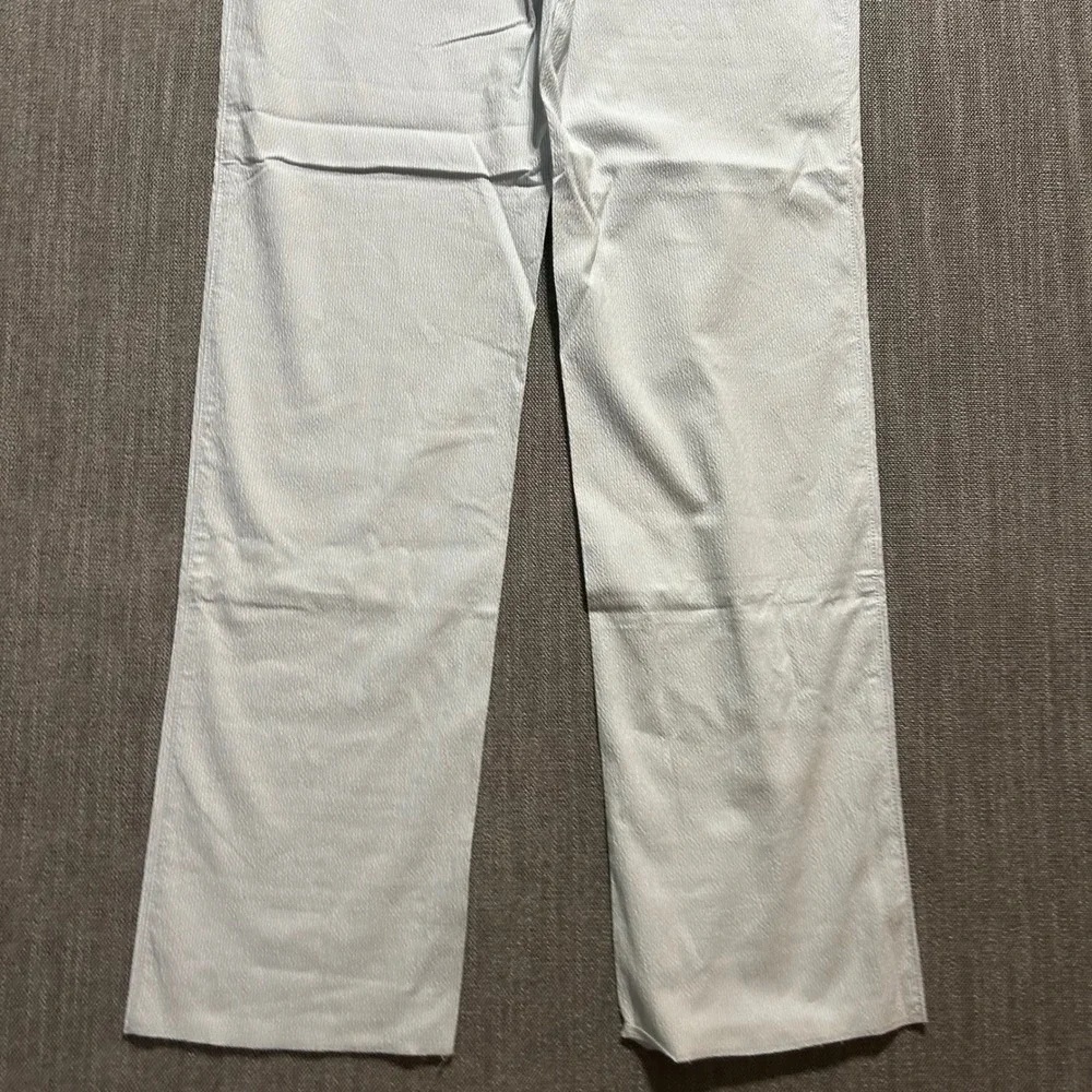 Ballin Mansfield Relaxed Fit Pants Mens 34 (Fits 35x36) Blue Seersucker Stripe
